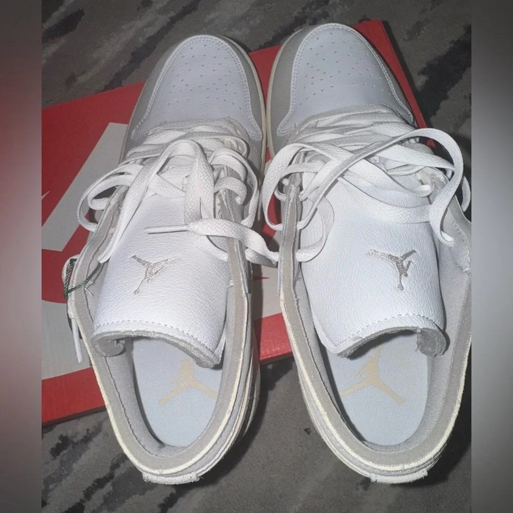 Jordan 1 Low SE Craft Inside Out Tech Grey men’s size 9.5 - Picture 3 of 10